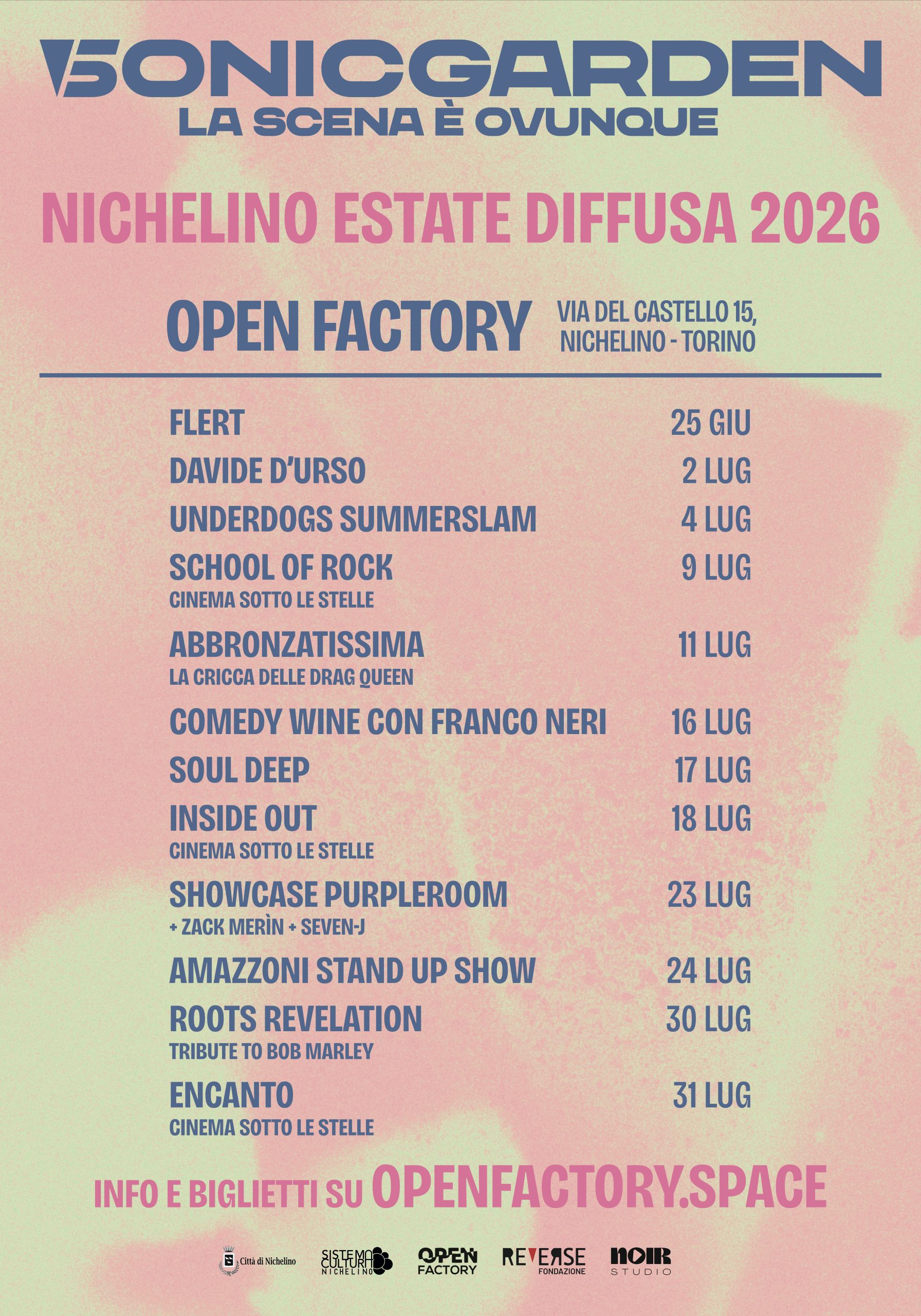 SONIC GARDEN rassegna 2026